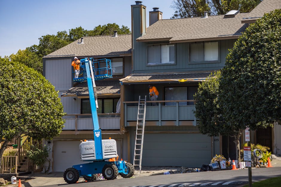 Complete home exterior renovation project in progress